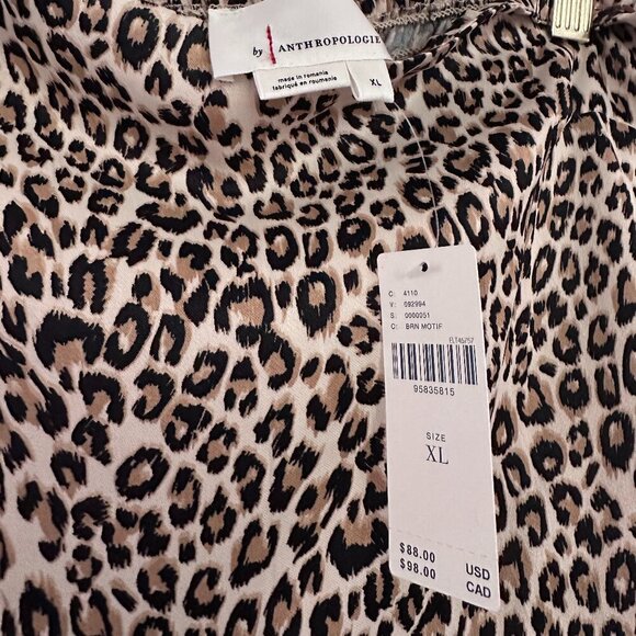 Anthropologie- Satin Leopard Print Set - Picture 5 of 5